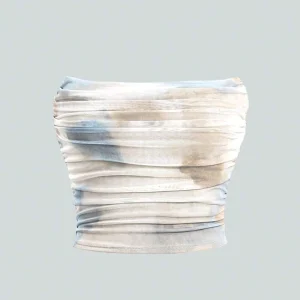 کراپ تاپ آبرنگی آبی استخوانی